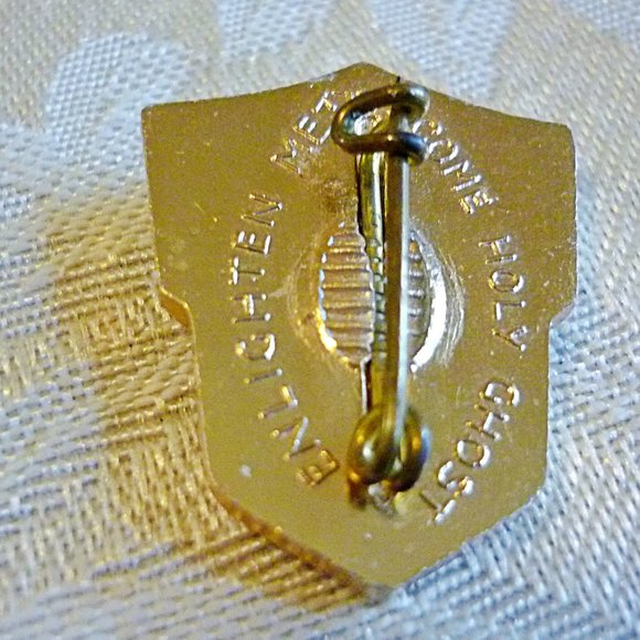 🎃🍁🎃Vintage Gold & Mother of Peal Enlighten Me Come Holy Ghost🎃🍁 - Picture 2 of 2